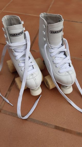 Patines Infantiles Blancos Talla 31 Niña 4 Ruedas