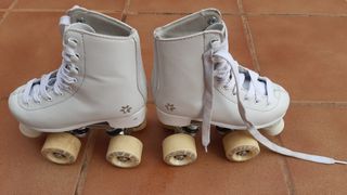 Patines Infantiles Blancos Talla 31 Niña 4 Ruedas