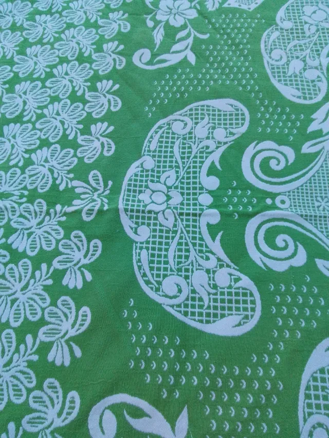 Colcha Jaccard Verde y Blanca