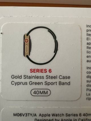 Apple Watch Negro/Dorado