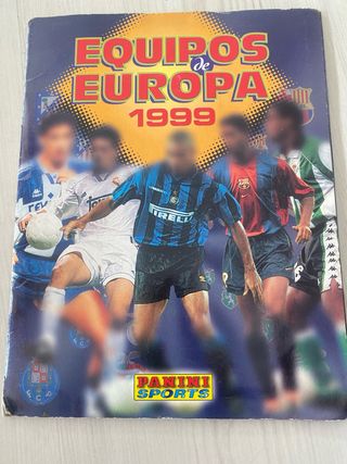 Colección Panini Equipos de Europa 1999.