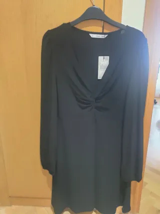 Vestido Negro Mango Talla XL con etiqueta