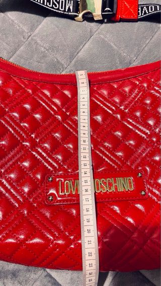 Bolso Love Moschino Rojo Acolchado