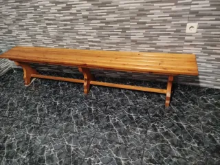Banco de madera 2 unidades