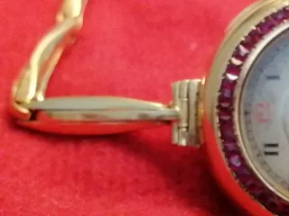 Pulsera Reloj Oro y Rubíes