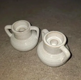 Candelabros Vintage Cerámica (2 uds)