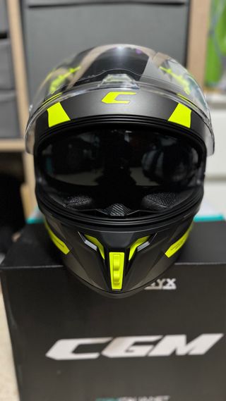 Casco Moto CGM ONYX 333 Negro/Amarillo