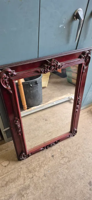 Espejo madera tallada estilo barroco