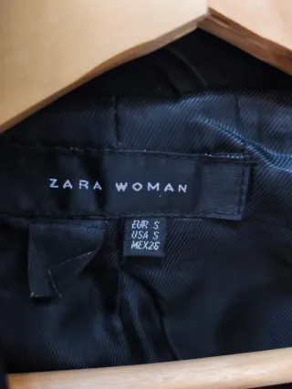 Chaqueta Zara Negra Mujer