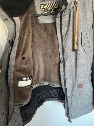 Chaqueta de esquí LIGHT BOARD CORP gris