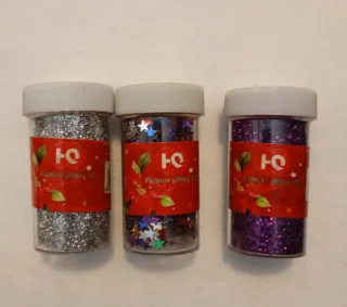 3 Barattoli Polvere Glitter HQ