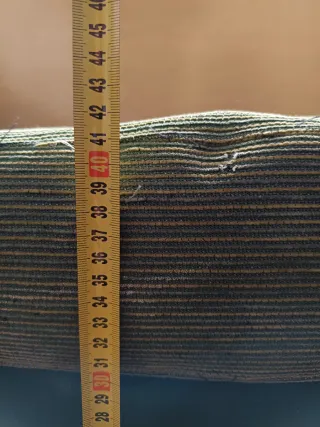 Puff asiento tela verde