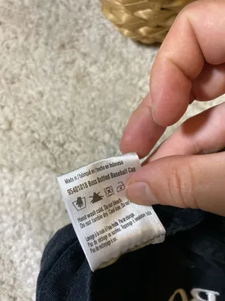 Gorra Hugo Boss Negra y Blanca