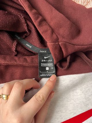 Sudadera Nike Colorblock Roja y Marrón