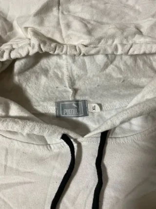 Sudadera Puma Blanca y Negra Talla S