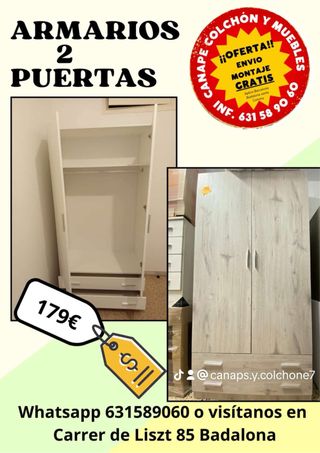 Armario 2 puertas