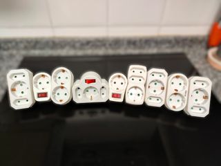 Lote 9 Adaptadores Enchufe C/S