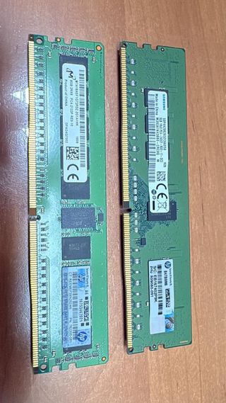 2x Módulos Memoria RAM Servidor HP Samsung Micron