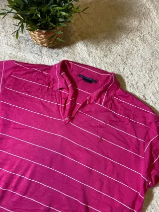 Polo Ralph Lauren Rosa Rayas Made in USA