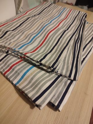 Funda EDREDÓN 150×250 algodón – Rayas Multicolor