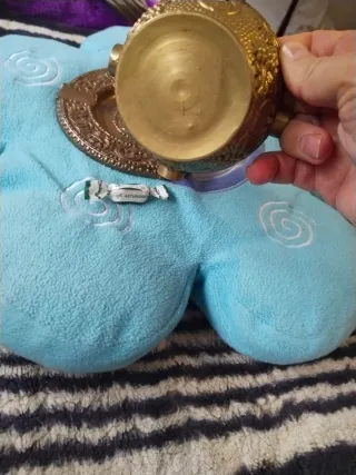 Cenicero y plato de cobre vintage