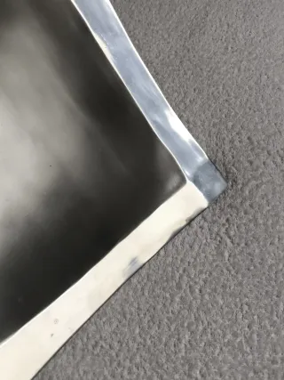 ELEGANTE CENTRO DE MESA CUADRADO METAL PLATEADO