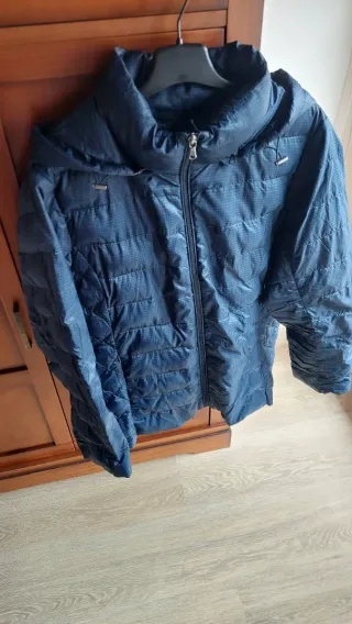 Plumífero mujer azul