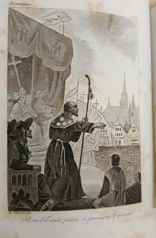 Historia de las Cruzadas. Libro antiguo (1866)