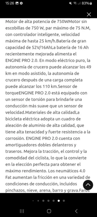 Bicicleta Eléctrica Engine Pro 2.0