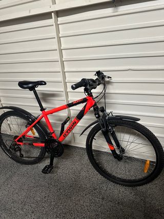 Bicicleta Montaña B'Twin Roja 10-15 años
