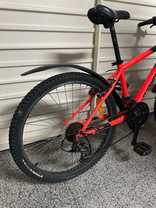 Bicicleta Montaña B'Twin Roja 10-15 años