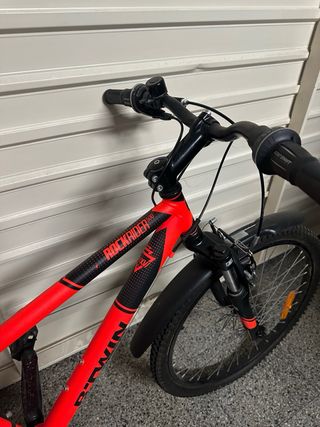 Bicicleta Montaña B'Twin Roja 10-15 años