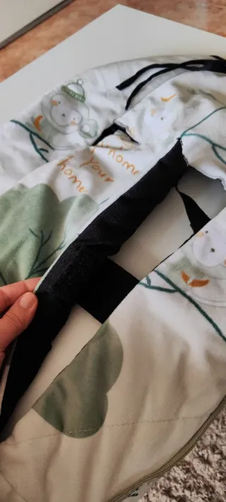 Saco silla paseo bebé estampado verde