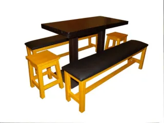 Mesas altas para hostelería con taburete