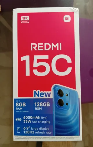 Xiaomi Redmi 15C 8GB RAM 128GB Color verde.