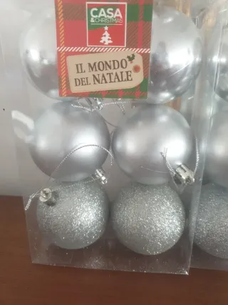 Palline Natale Argento Casa & Christmas