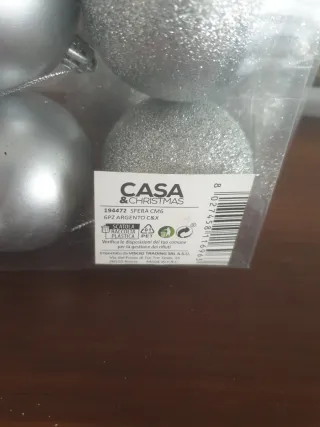 Palline Natale Argento Casa & Christmas