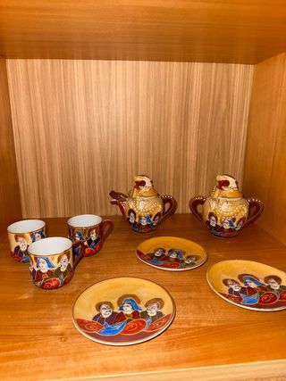 Juego de té Satsuma japonés