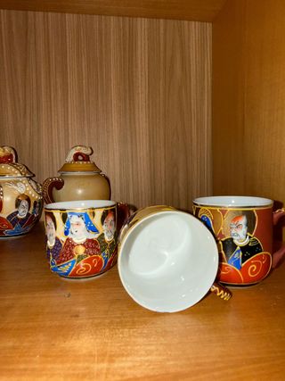 Juego de té Satsuma japonés