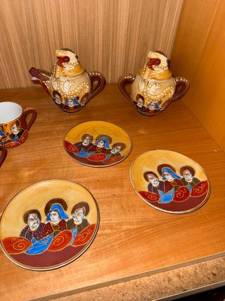 Juego de té Satsuma japonés