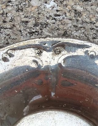 Bandeja redonda plata de ley