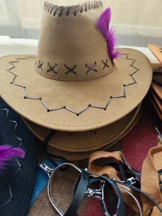 Lote Vaquero: Sombreros, Pistolas y Pañuelos