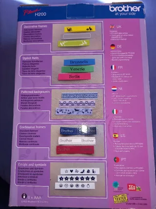 Impresora de etiquetas de tela y papel Brother