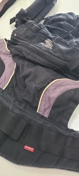 Mochila Portabebés Manduca Negra