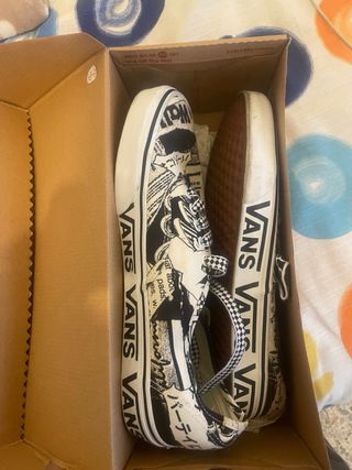 Vans Zapatillas Estampado Periódico Talla 44