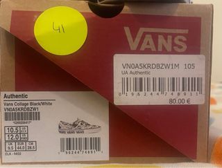 Vans Zapatillas Estampado Periódico Talla 44