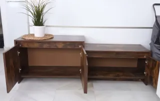 Mueble TV salón madera marrón