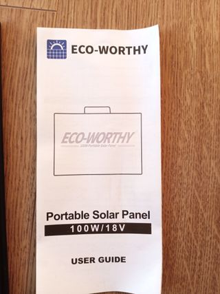 Panel Solar Portátil ECO WORTHY 100W