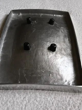 BONITO CENTRO DE MESA RECTANGULAR PLATEADO