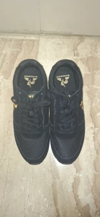 Zapatillas Le Coq Sportif Negras Doradas